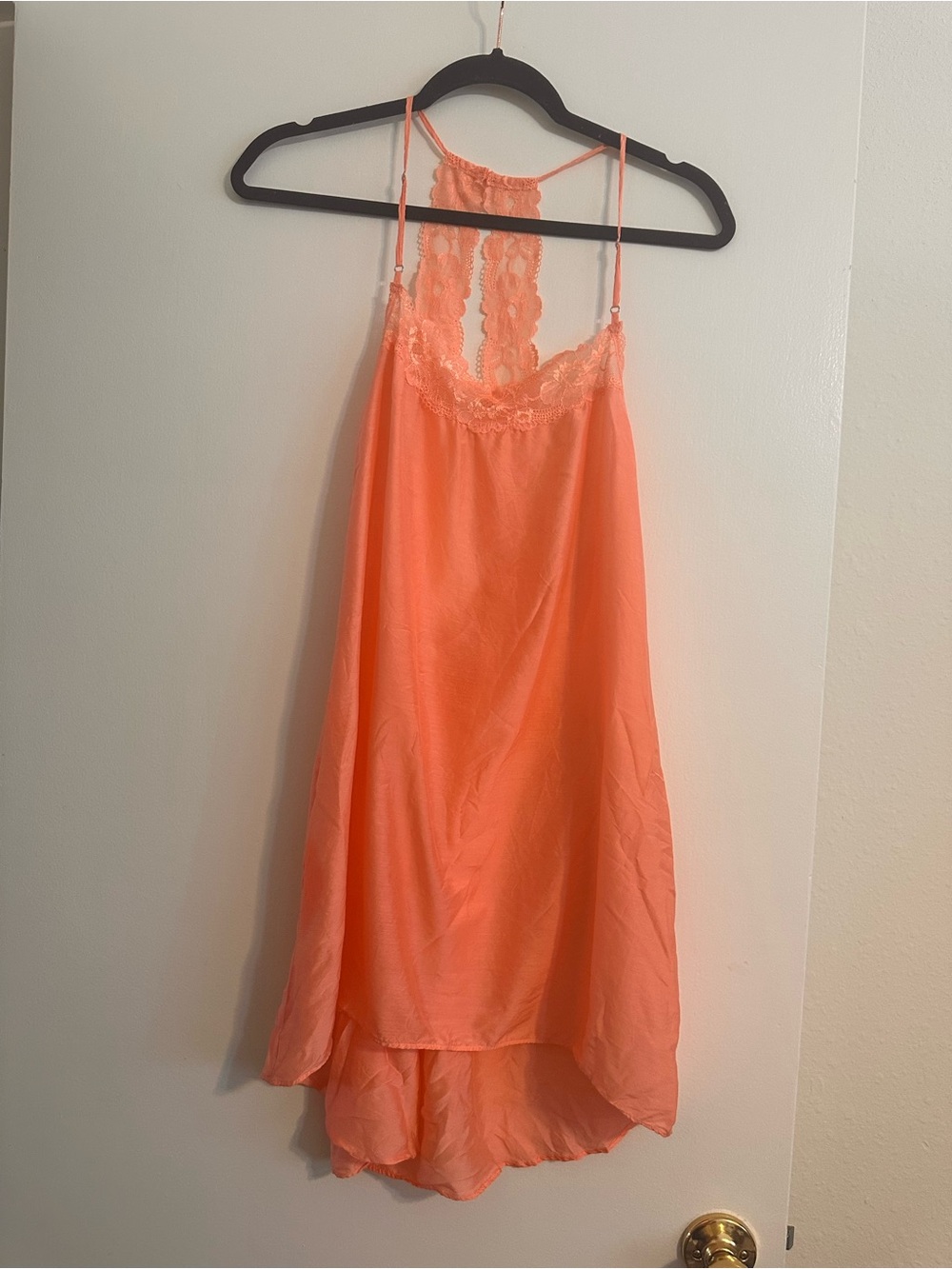 Victoria's Secret Coral High-Low Slip Dress